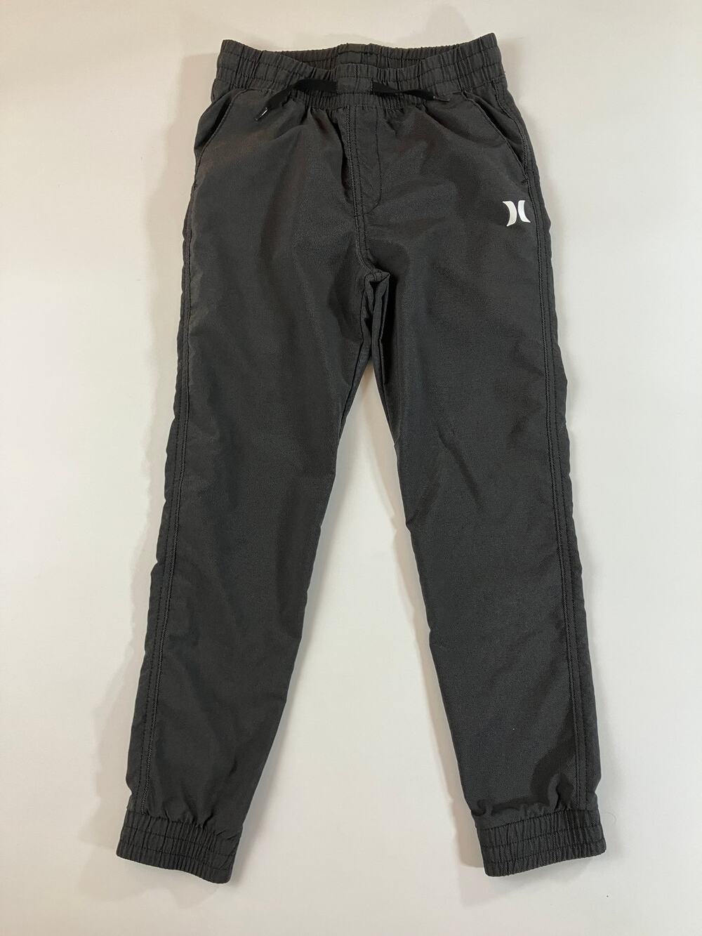 Hurley Boys S 8-10 Black Dri-FIT Jogger Pants Drawstring Stretch Youth